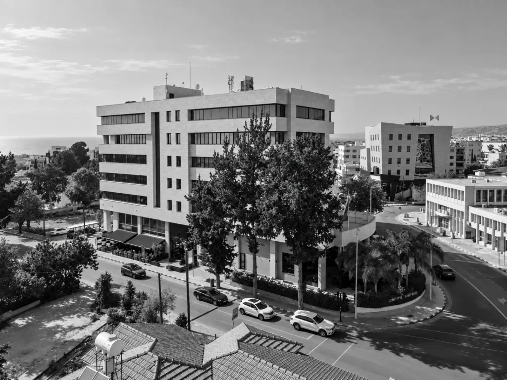 AT Express head office building in Paphos, Cyprus