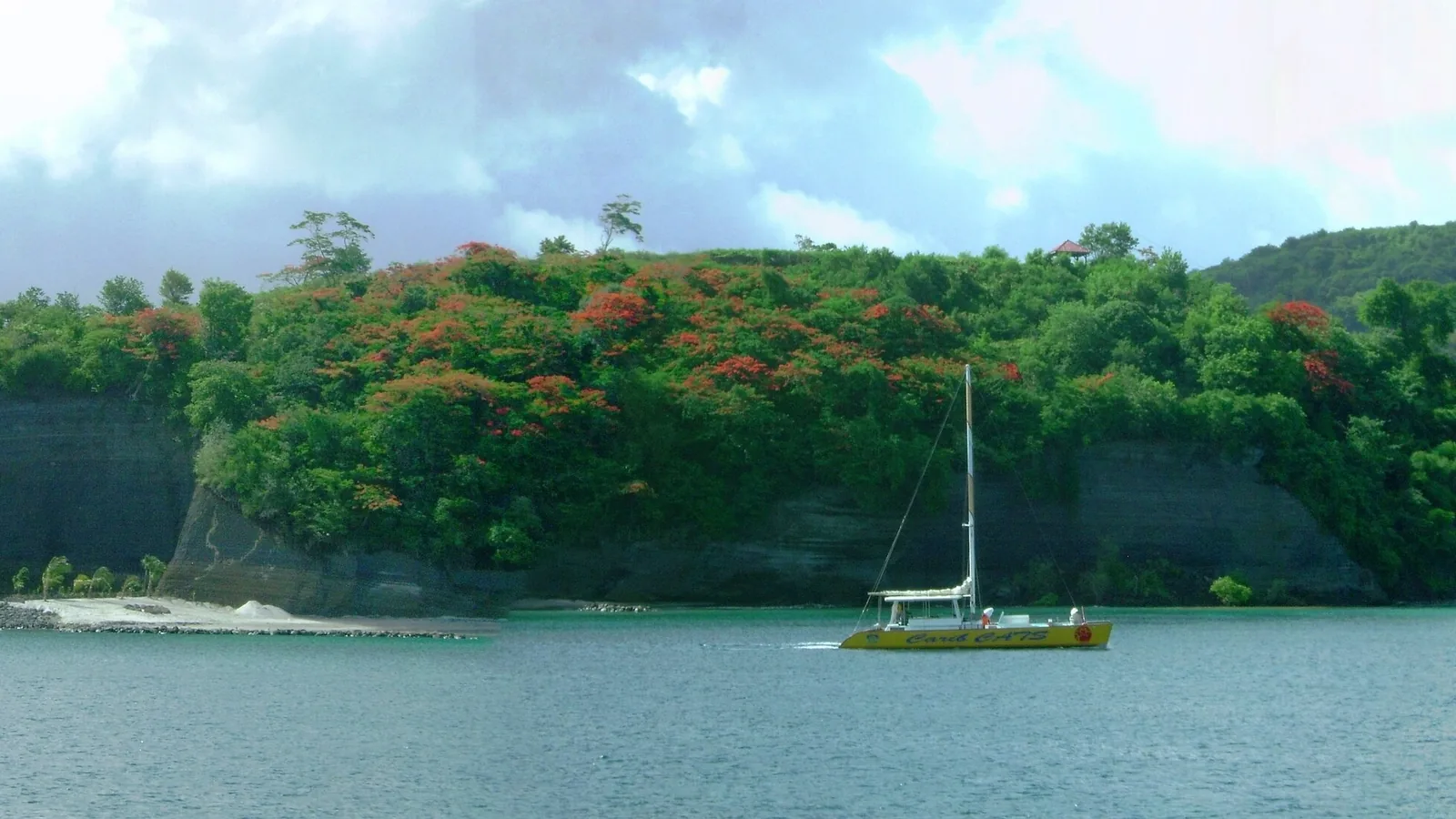 Boats moored in the inner harbour of St George's, Grenada